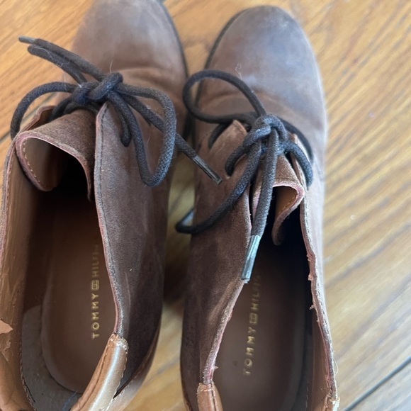 Tommy Hilfiger Brown Leather Women's Ankle Boots size 6 - Picture 8 of 10